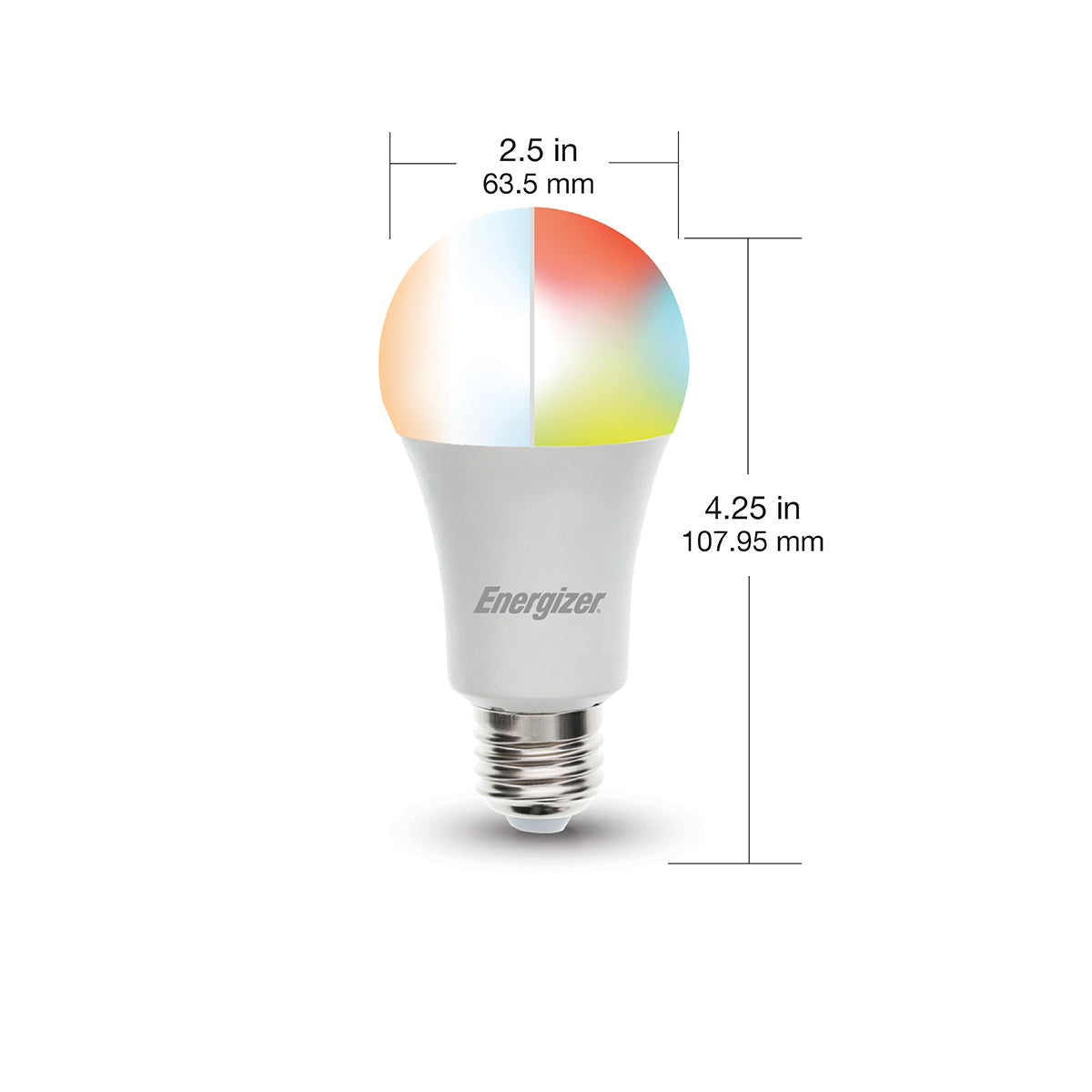 Smart Wifi Multi-Color and Multi-White LED A19/E26 Light Bulb