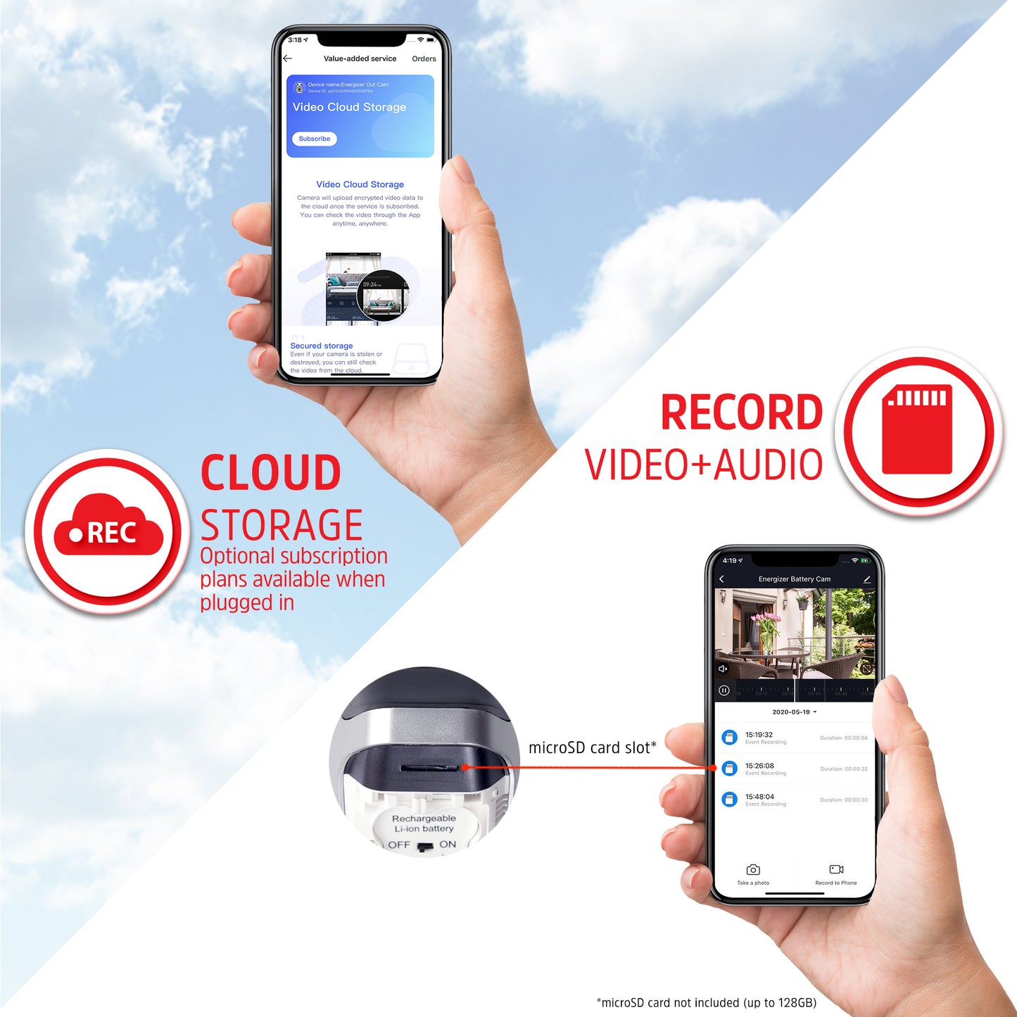Smart Wifi 1080p HD Indoor/Outdoor Battery Video Camera