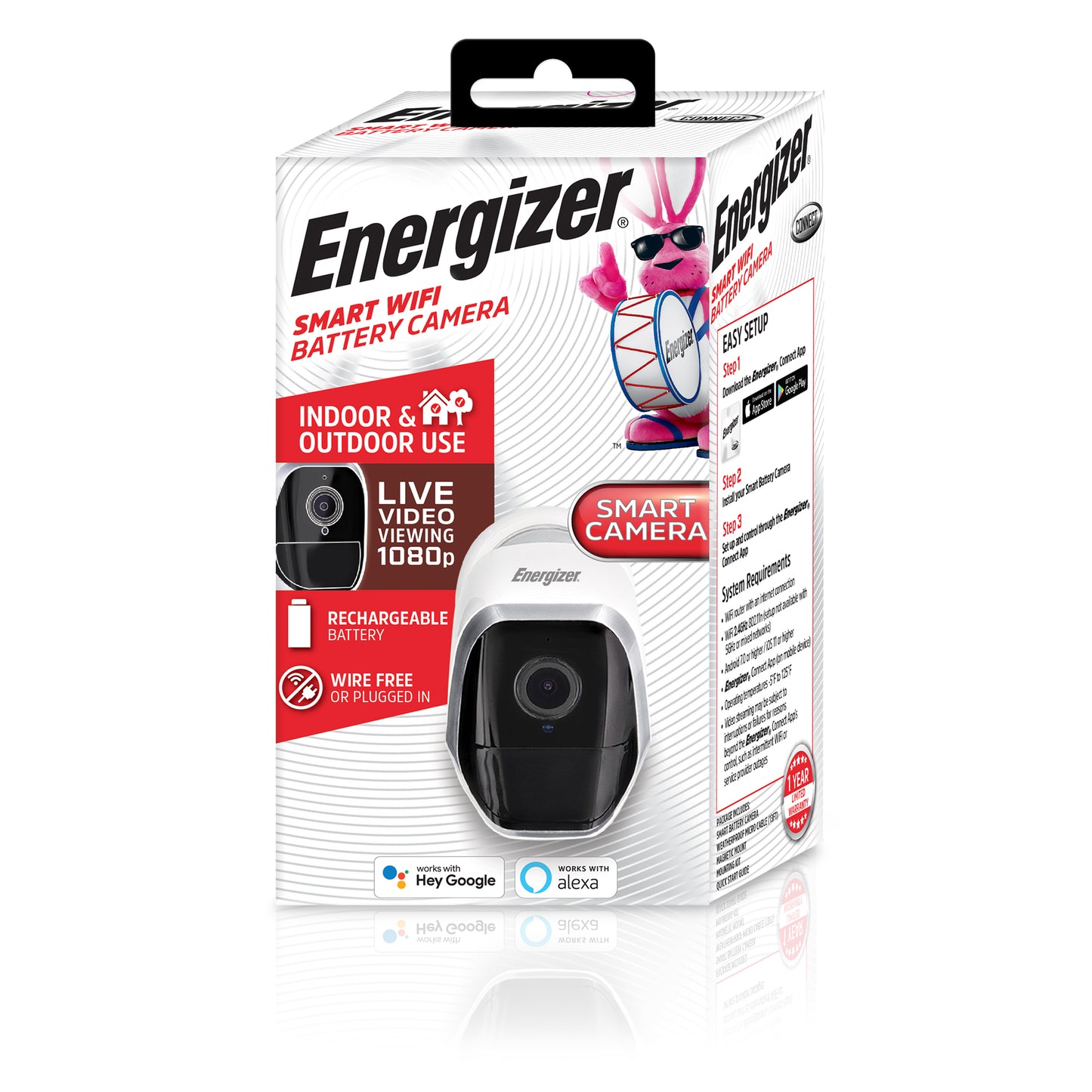 Smart Wifi 1080p HD Indoor/Outdoor Battery Video Camera