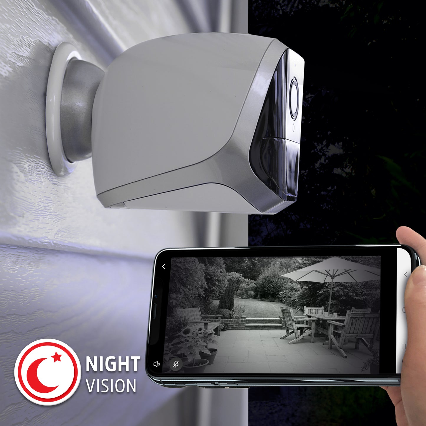 Smart Wifi 1080p HD Indoor/Outdoor Battery Video Camera