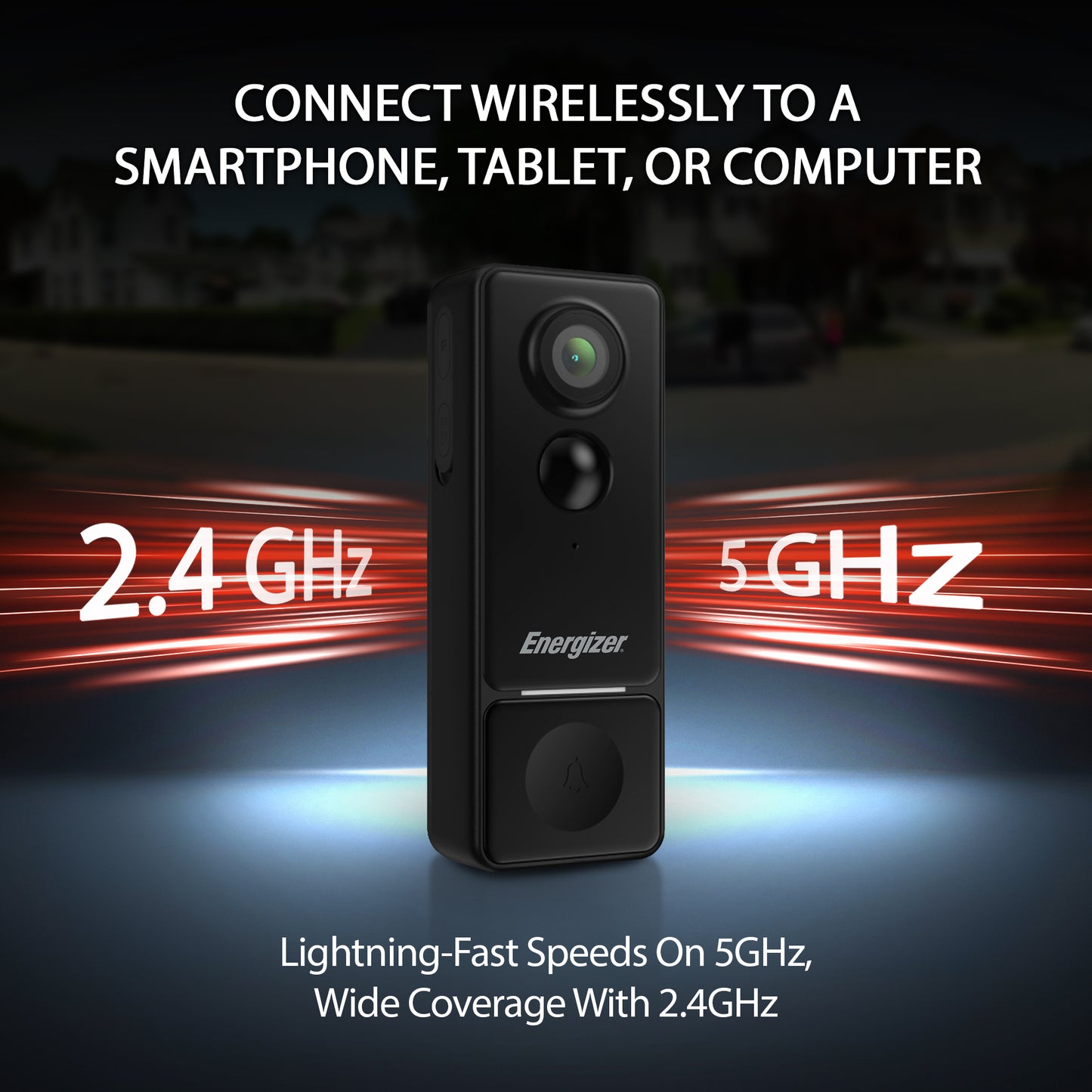 Smart 2K Doorbell & Chime, Rechargeable Battery Video Doorbell Security Camera