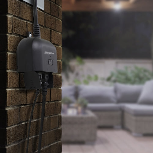Smart Wi-Fi Outdoor Plug, Water-Resistant, 2 Individually Controlled Outlets