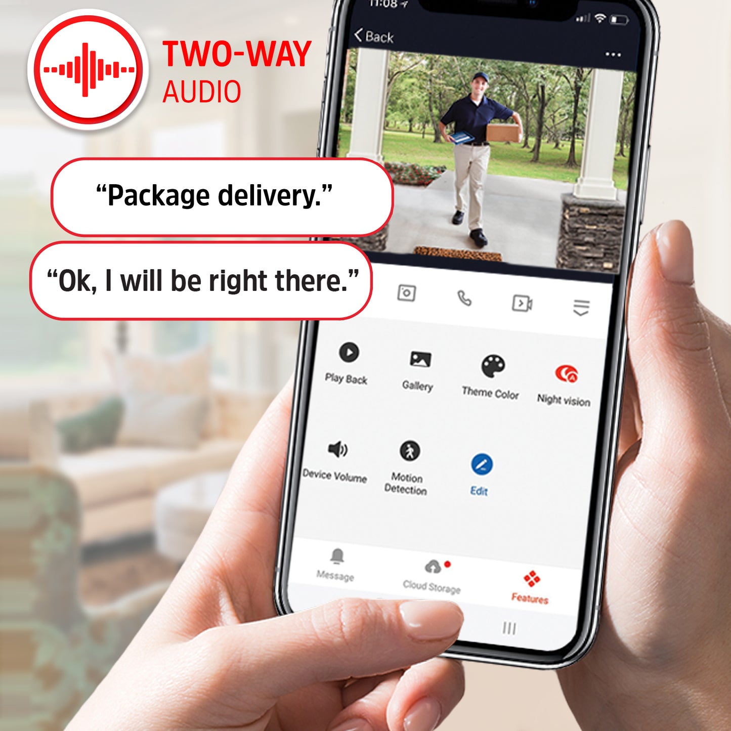 Energizer Connect Smart 5GHz Wi-Fi 2K QHD Wired Video Doorbell with Wireless Chime in Black