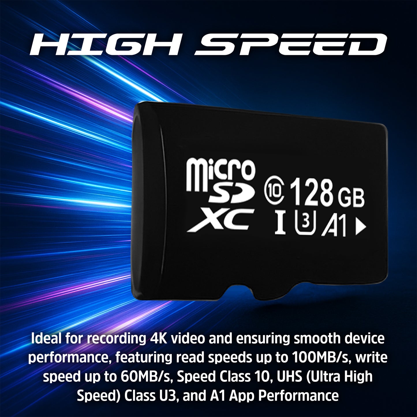3 Pack Digital Film microSDXC Memory Card with Full Size Adapter - 128GB