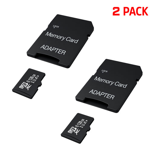 2 Pack Digital Film microSDXC Memory Card with Full Size Adapter - 128GB