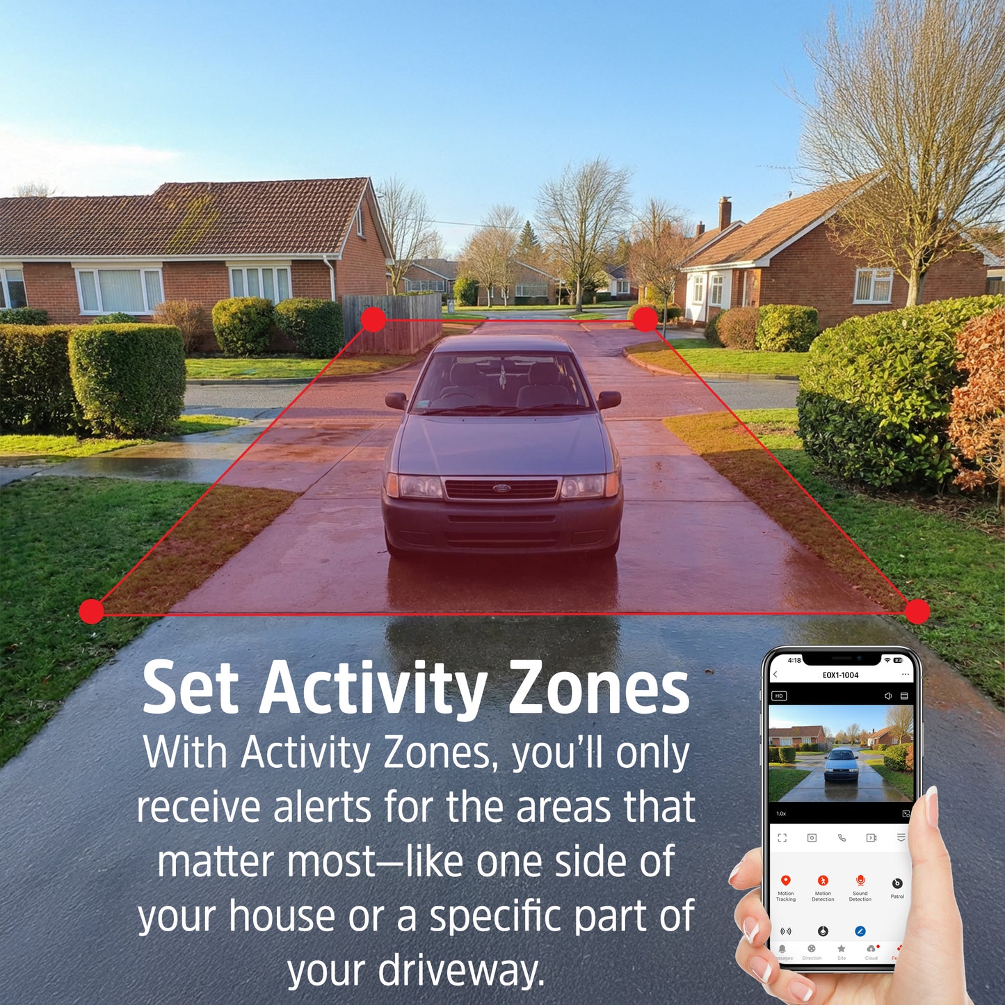 Energizer - Smart 2K WiFi Outdoor Camera – Weather Resistant with Two-Way Audio - White