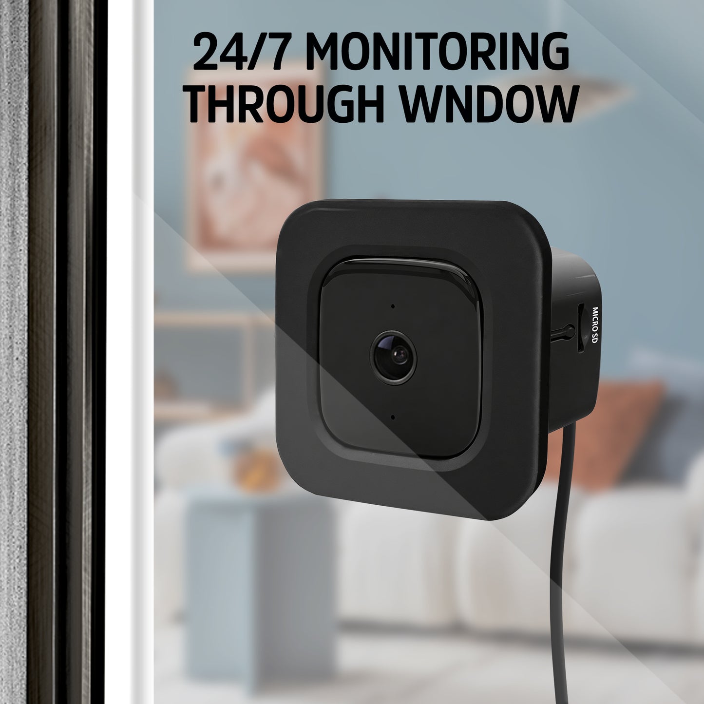 Energizer Smart 2K WiFi Indoor Window Camera – AI Detection & Color Night Vision