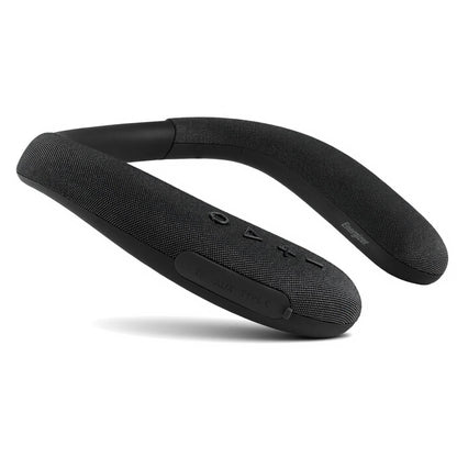 Energizer Smart Wireless Neckband Speaker with Built-In Microphone, App Sound Control, USB-C Charging, AUX & TF Card Playback, Flexible Silicone Neckband