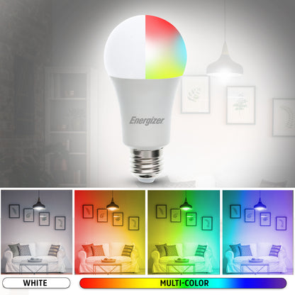 2-Pack Smart Multi-Color & White LED Light Bulbs
