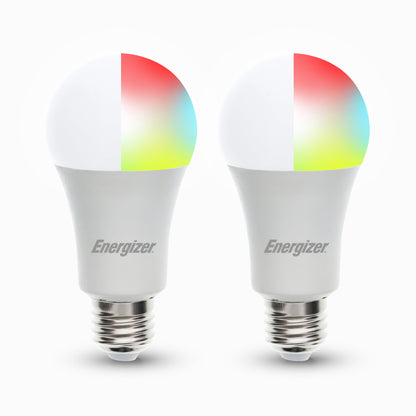 2-Pack Smart Multi-Color & White LED Light Bulbs