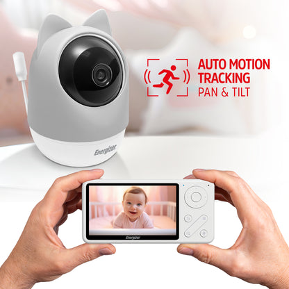 Smart 5GHz 2K Pan and Tilt Baby Camera with Portable Wireless Monitor Screen