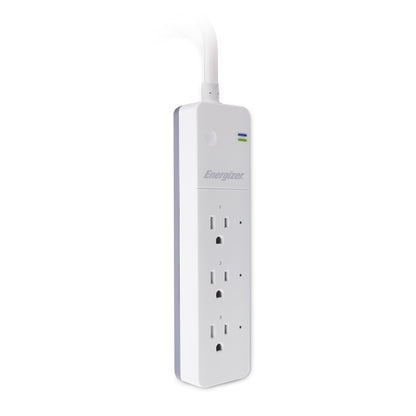 Smart 3 Outlet Surge Protector Power Strip