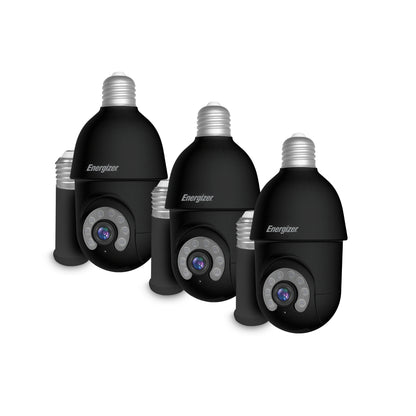 Smart 5GHz 2K Indoor/Outdoor Socket P/T Security Camera with LED Spotlight