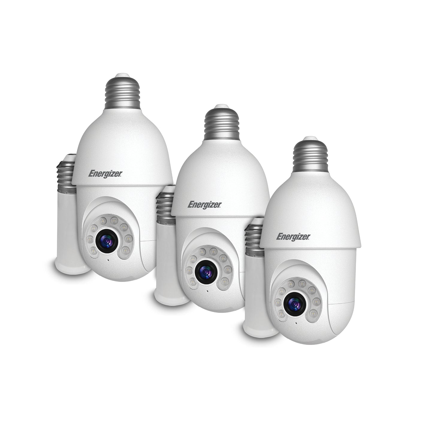 Smart 5GHz 2K Indoor/Outdoor Socket P/T Security Camera with LED Spotlight