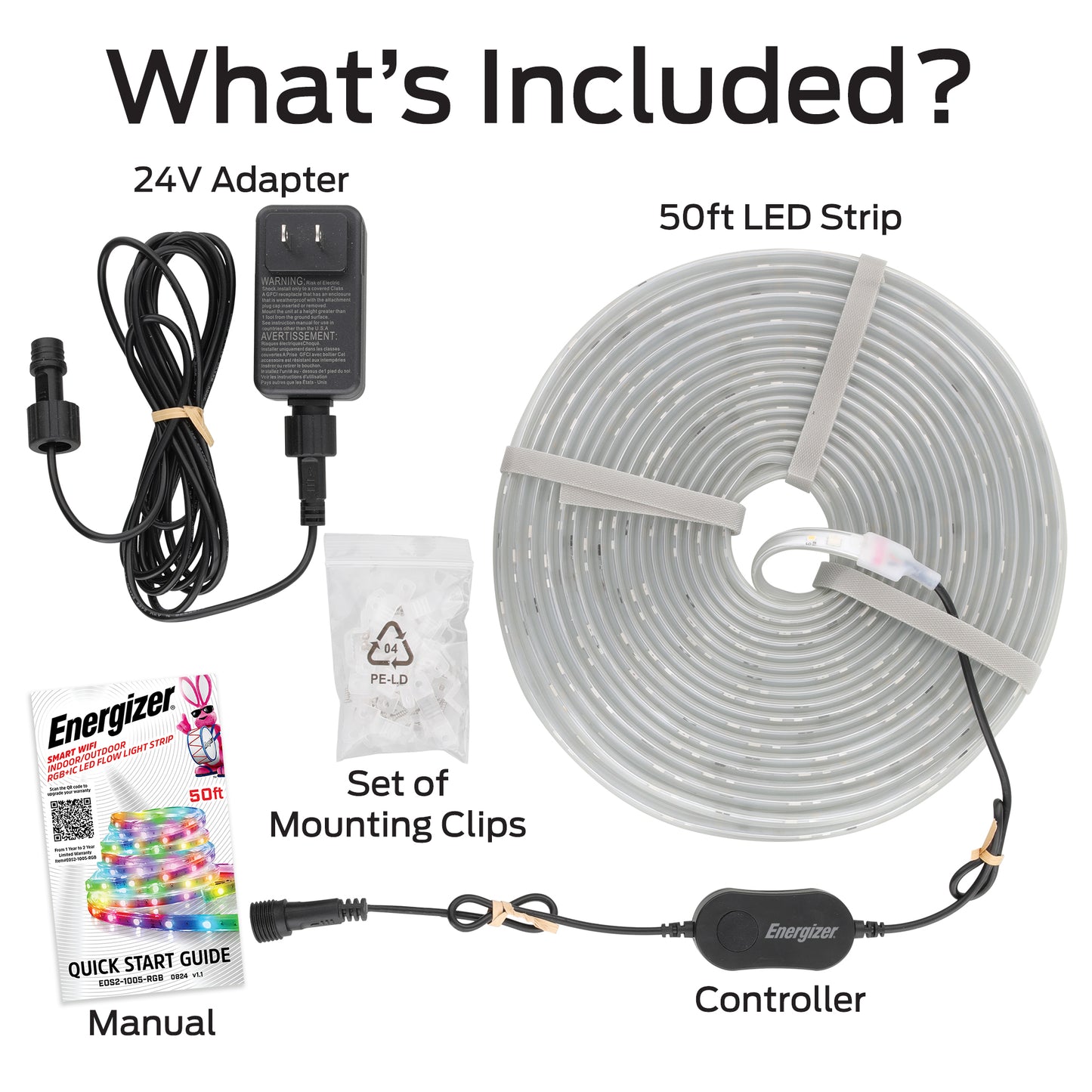 Smart 50ft Outdoor Multicolor Sound Reactive LED Light Strip