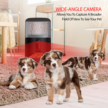 Smart 5GHz Wi-Fi 2K Video Camera Two-Way Audio Pet Feeder