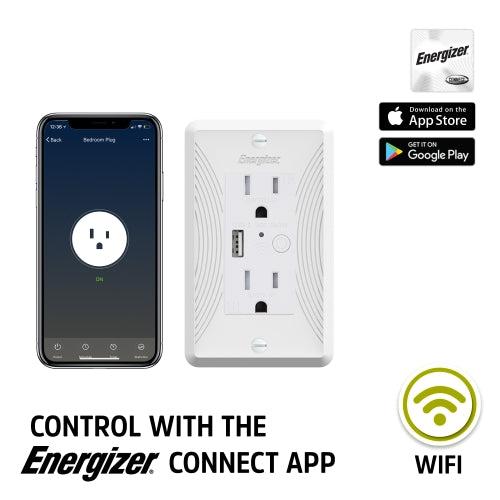 Smart in-Wall Outlet with USB Port