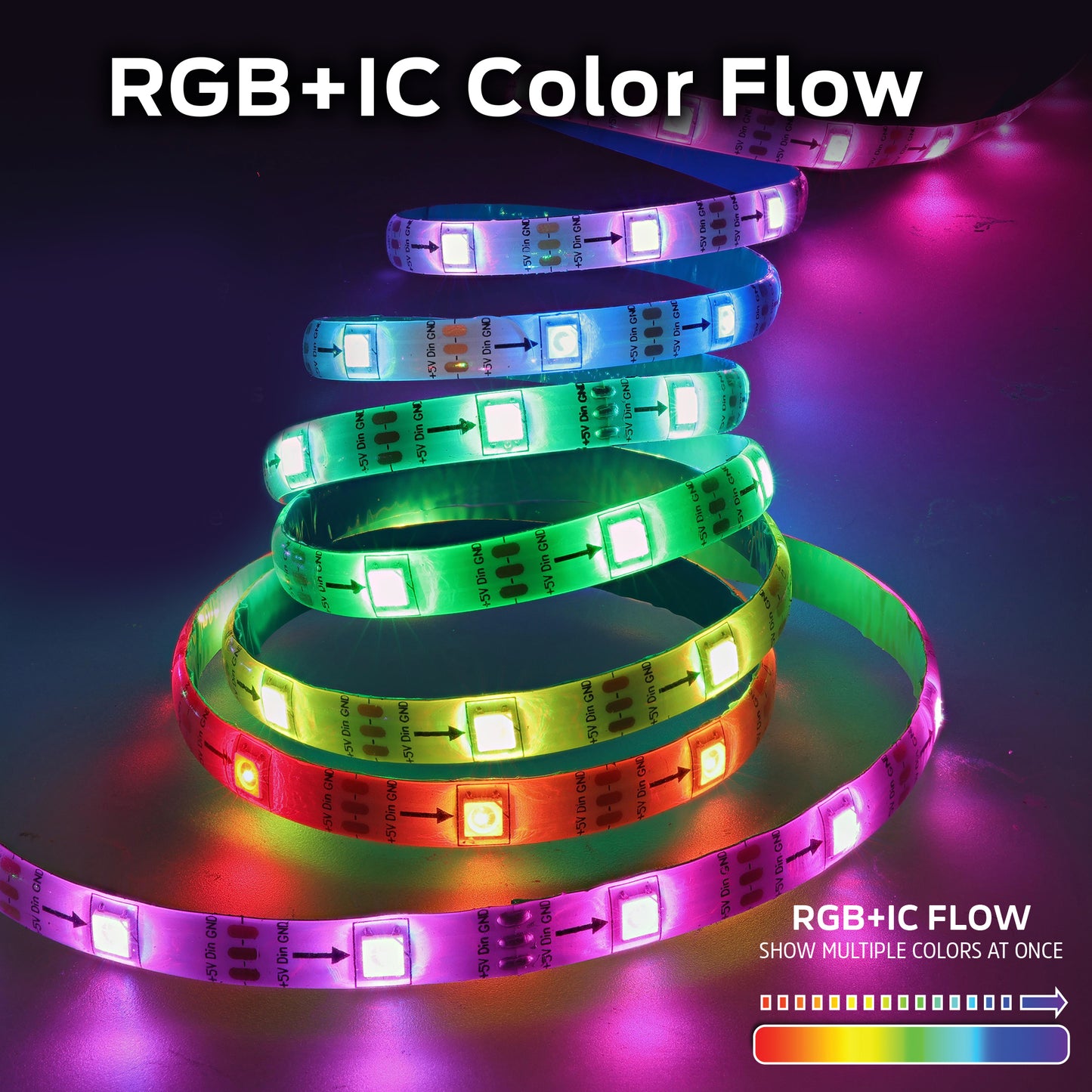 Smart Indoor Color Flow LED Light Strip