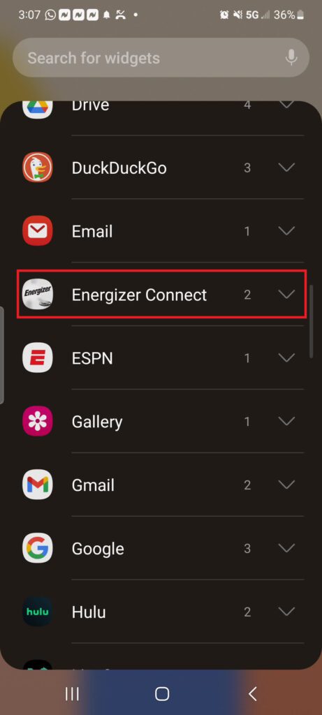 Power Widget Android android-app-widget – Energizer Connect