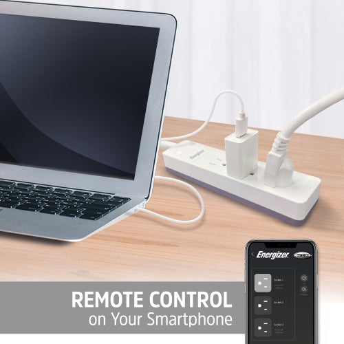 Smart 3 Outlet Surge Protector Power Strip