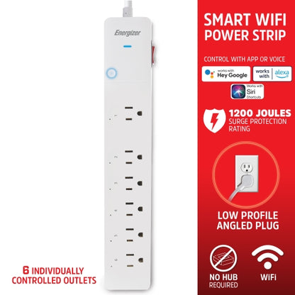 Smart 6 Outlet Power Strip Surge Protector