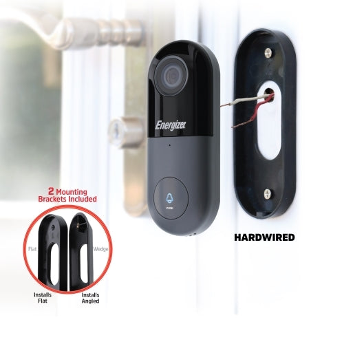 Smart 1080p Security Wired Video Doorbell & Chime