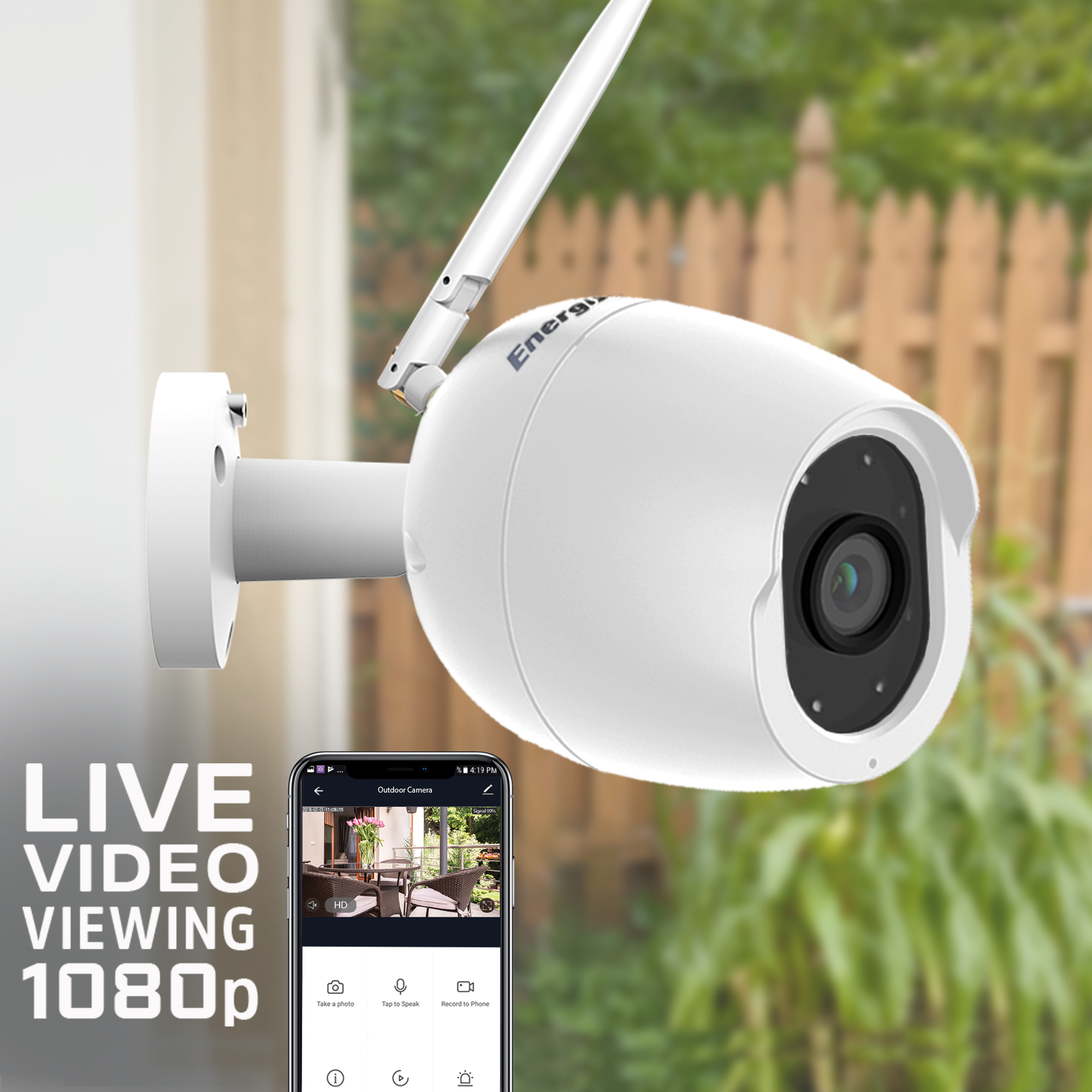 Humorous During ~ emotional Smart Wifi 1080p Outdoor Video Camera - Energizer